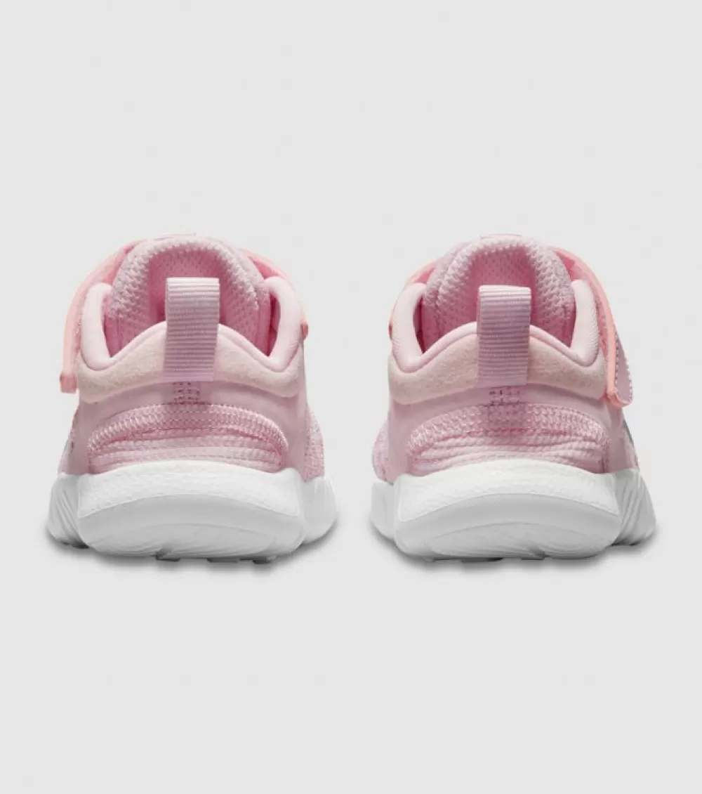 Best Sale Nike Free Run 2021 (Td) Kids Pink Foam Metallic Silver White