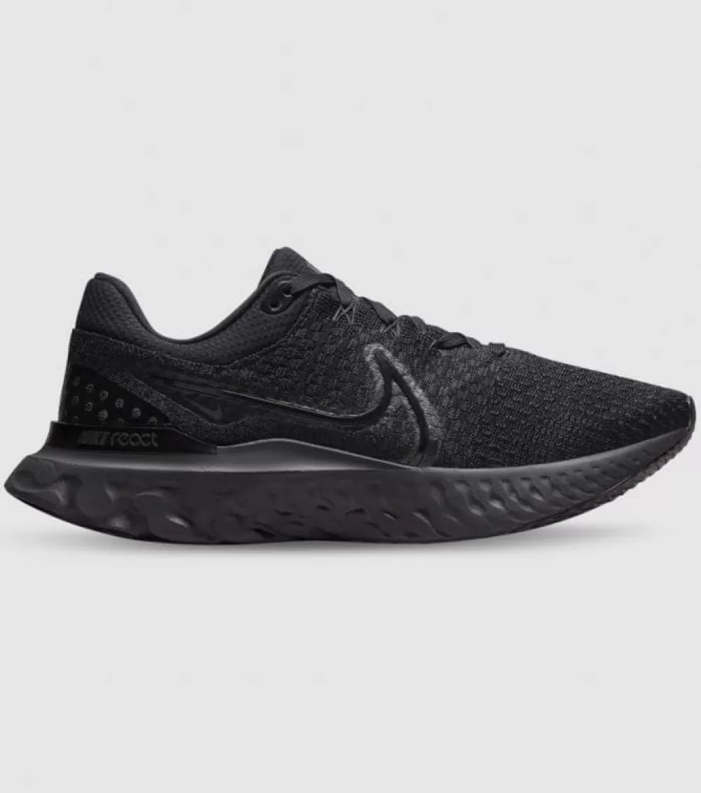 Store Nike React Infinity Run Flyknit 3 Mens Black Black Black