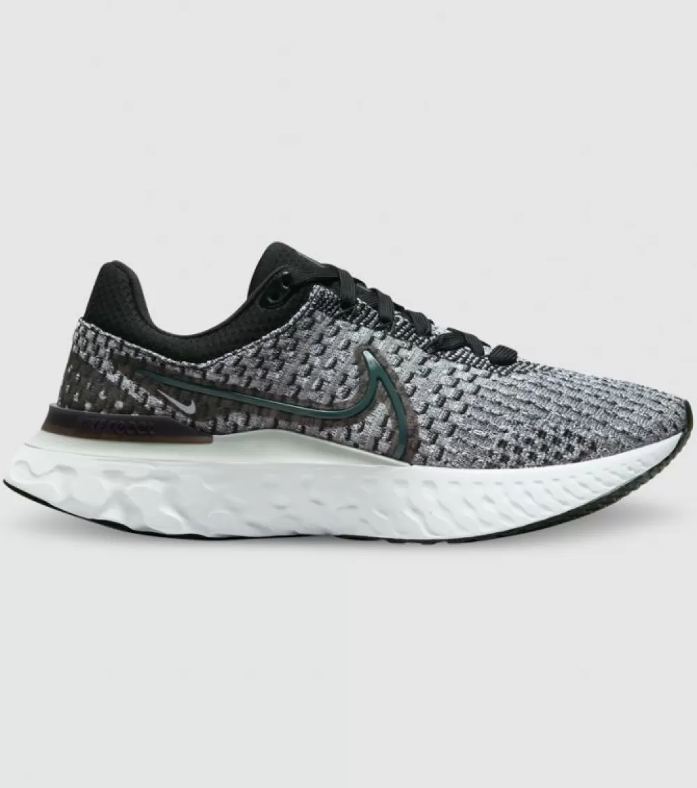 Fashion Nike React Infinity Run Flyknit 3 Womens Black Dark Smoke Grey Fog White