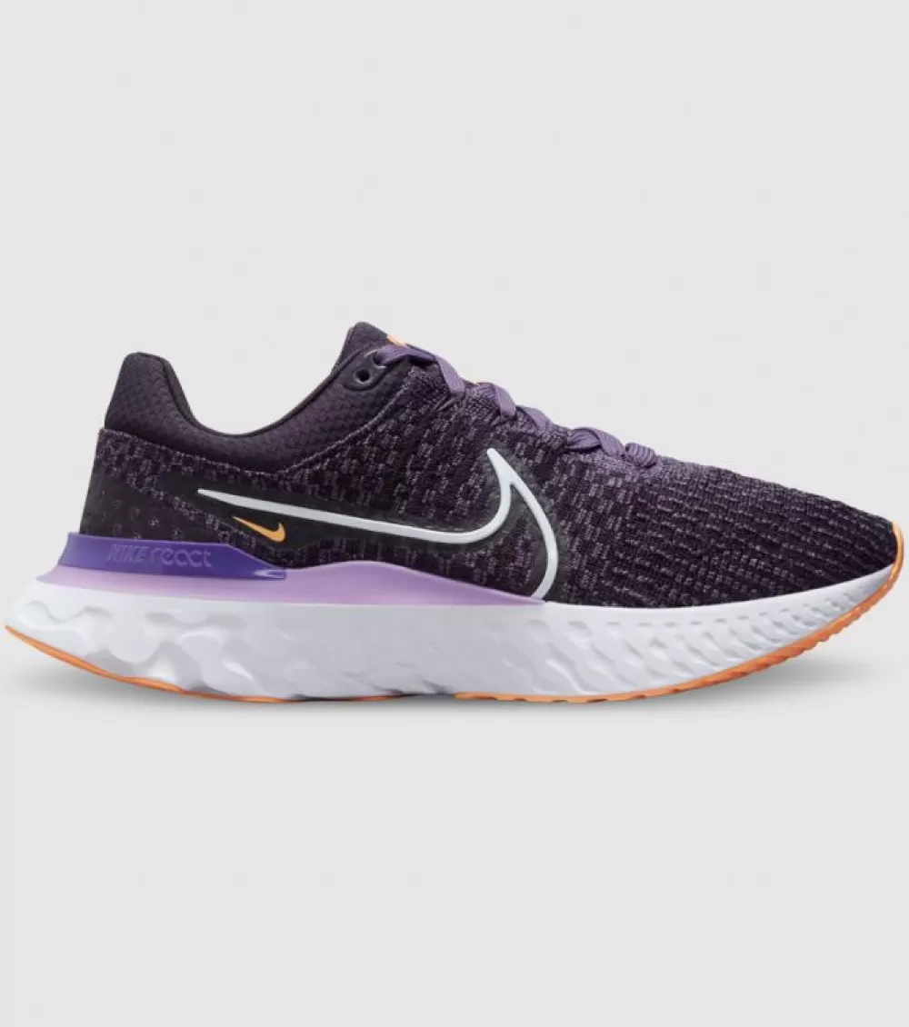 Clearance Nike React Infinity Run Flyknit 3 Womens Cave Purple White Canyon Purple White