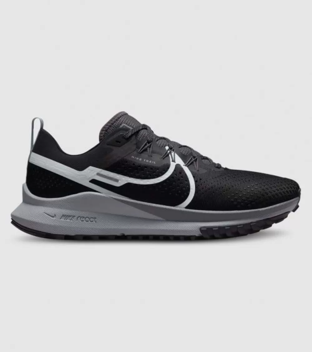 Online Nike React Pegasus Trail 4 Mens Black Aura Dark Grey Wolf Grey