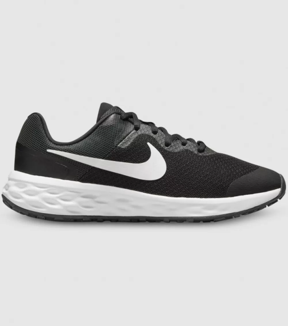 Online Nike Revolution 6 (Gs) Kids Black White Dark Smoke Grey