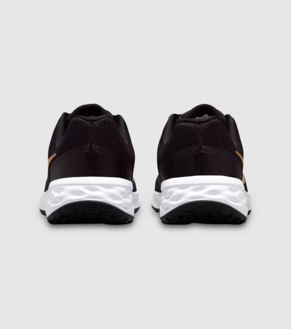 Best Sale Nike Revolution 6 (Gs) Kids Black Metallic Gold White