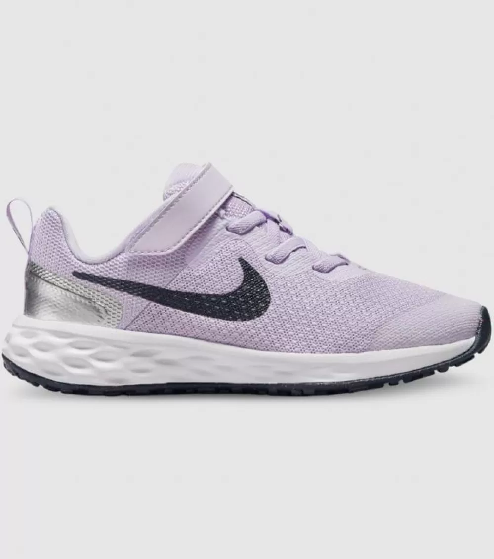 New Nike Revolution 6 (Ps) Kids Violet Frost Thunder Blue