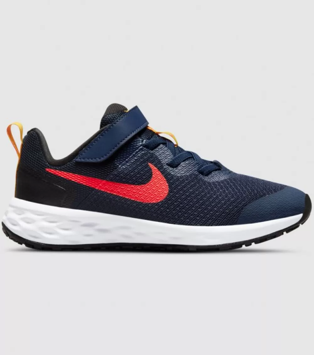 Flash Sale Nike Revolution 6 (Ps) Kids Midnight Navy Bright Crimson Black