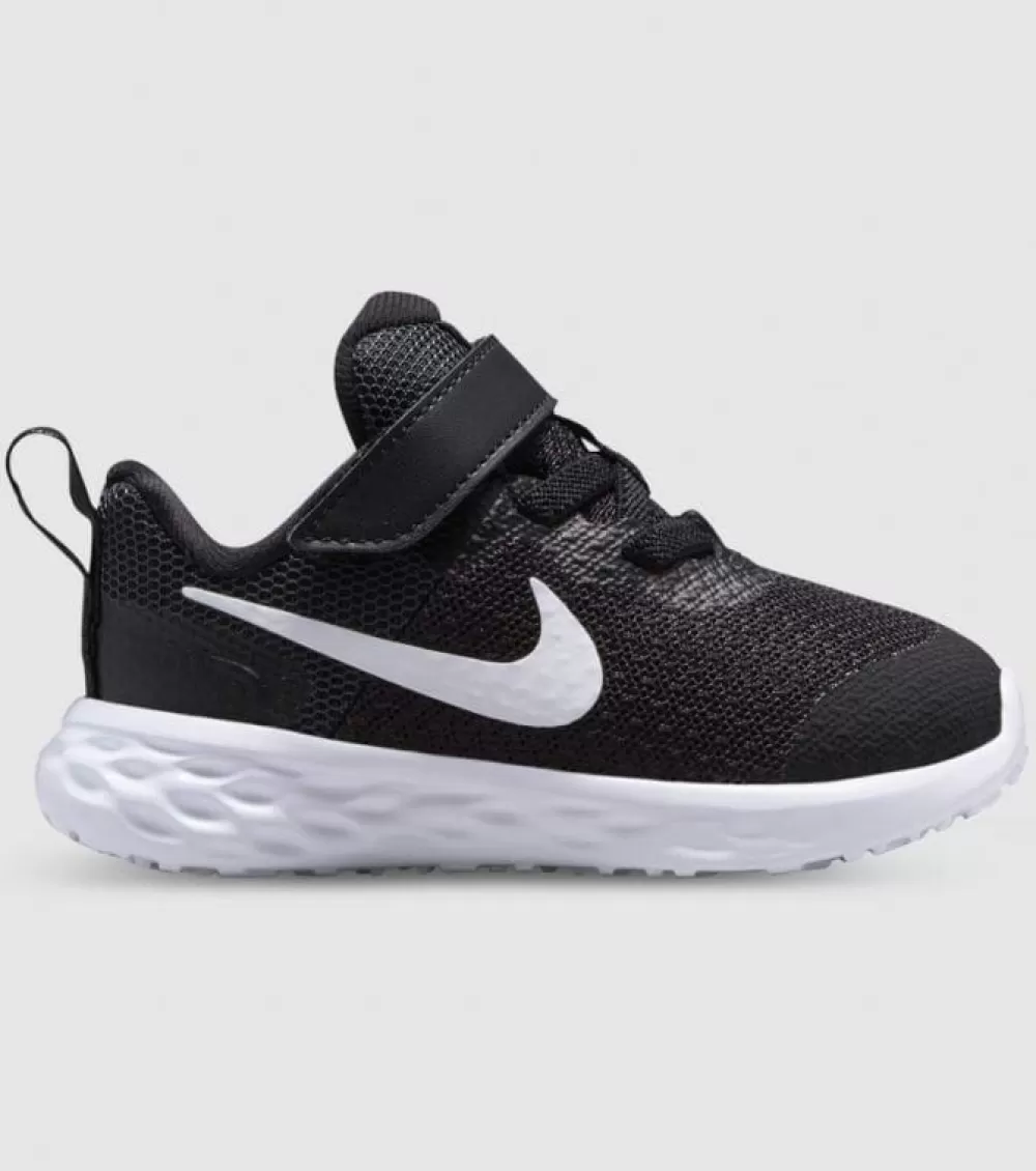 Outlet Nike Revolution 6 (Td) Kids Black White Dark Smoke Grey