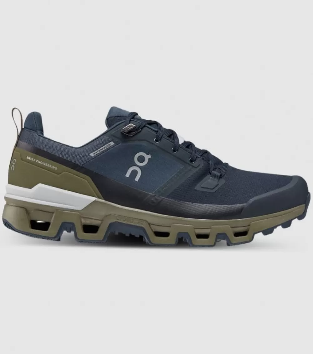 Fashion On Running On Cloudwander Waterproof Mens Midnight Olive