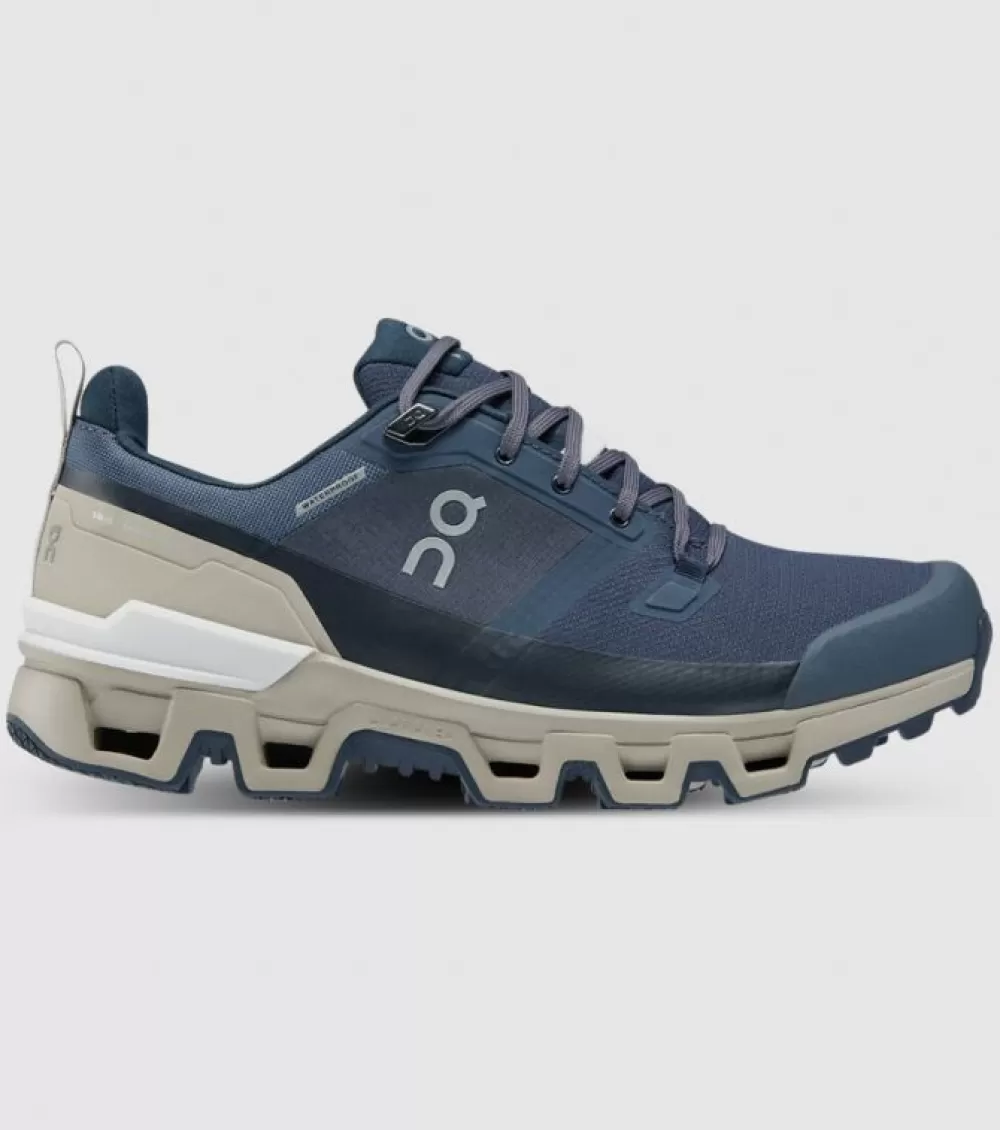 New On Running On Cloudwander Waterproof Womens Navy Desert