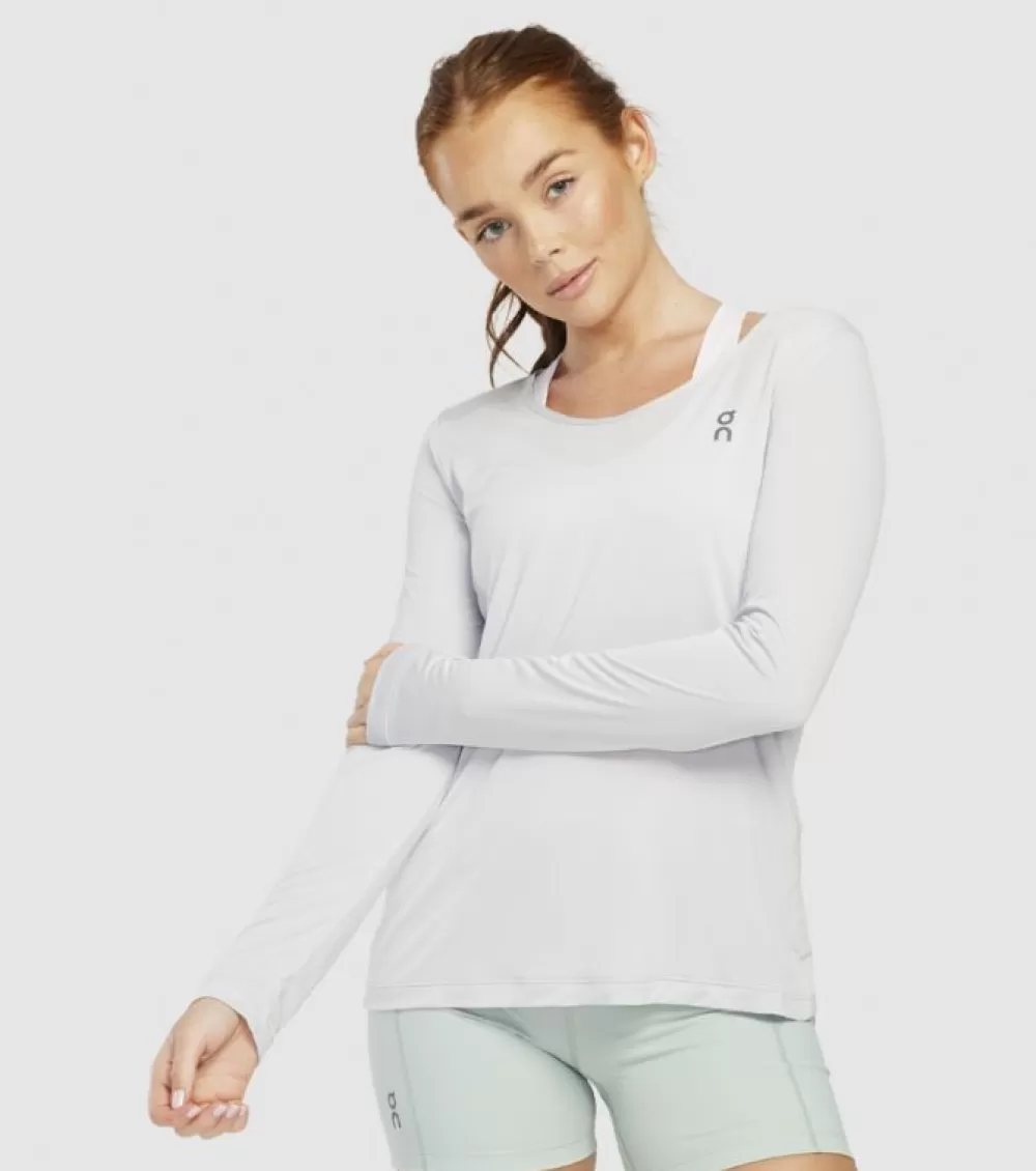 Cheap On Running On Performance Long Tee Womens Glacier