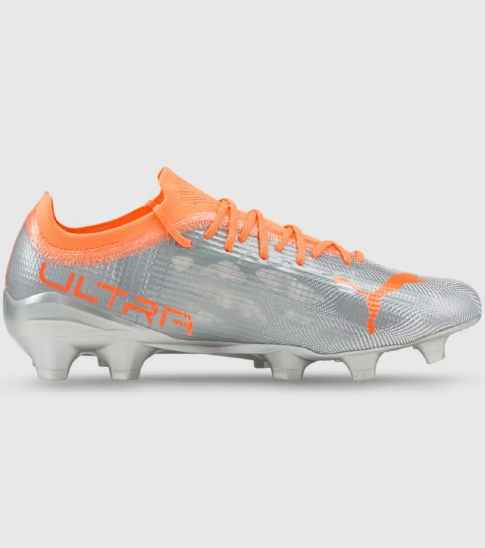 New Puma Ultra 1.4 Fg Ag Mens Football Boots Diamond Silver Neon Citrus