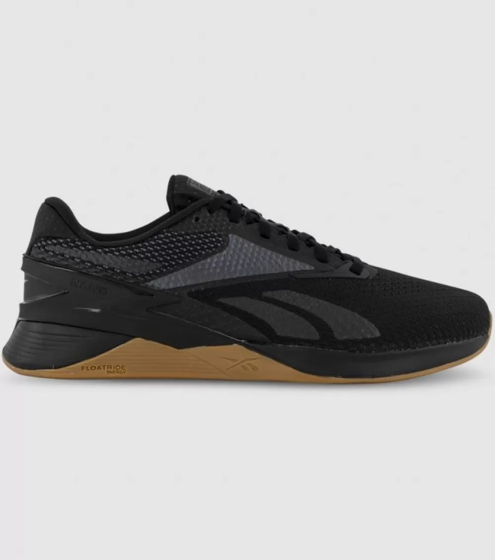 Outlet Reebok Nano X3 Mens Core Black Pure Grey