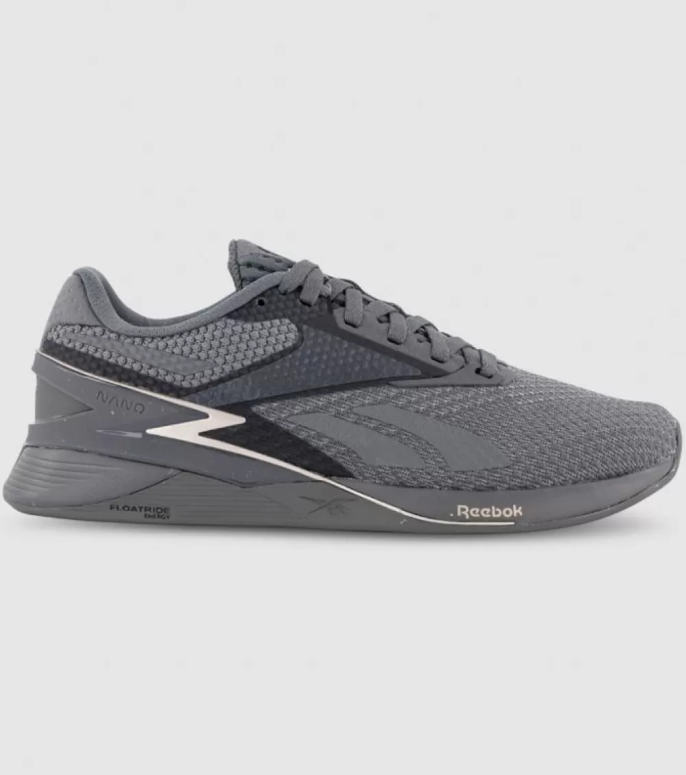 Discount Reebok Nano X3 Womens Pure Grey Taupe Metallic