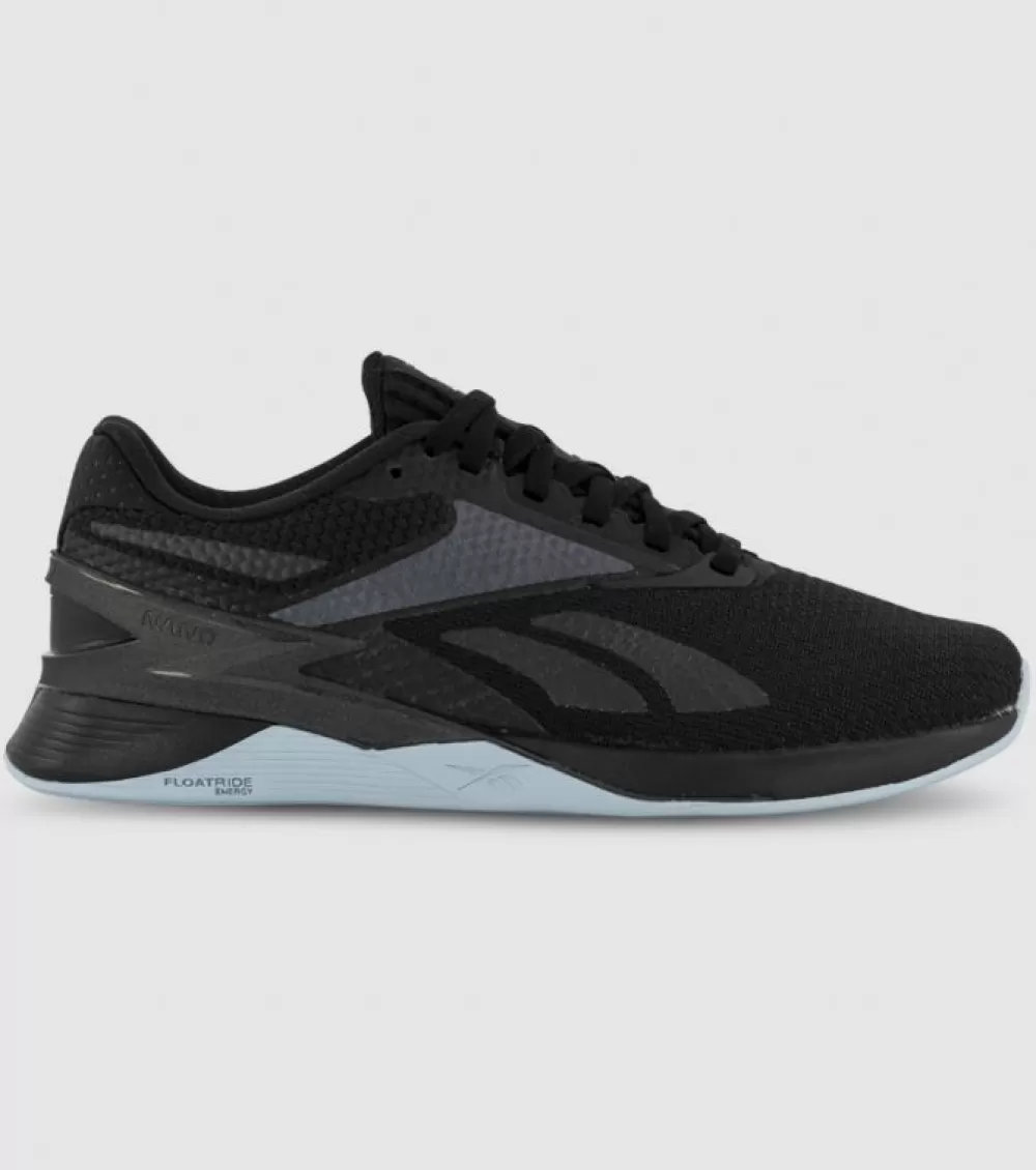 Best Sale Reebok Nano X3 Womens Core Black Blue Pearl Cloud White