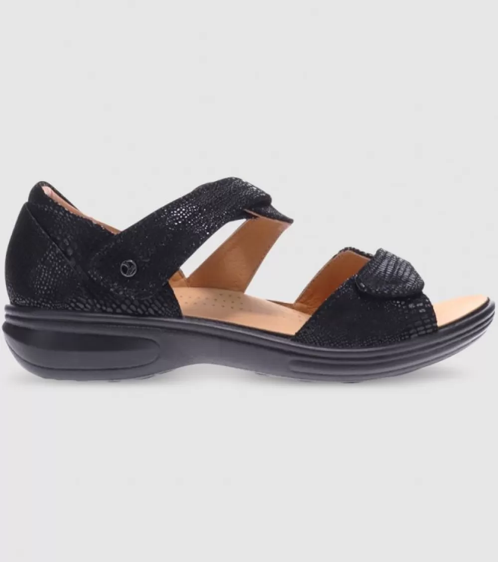 Clearance Revere Geneva Womens Black Lizard