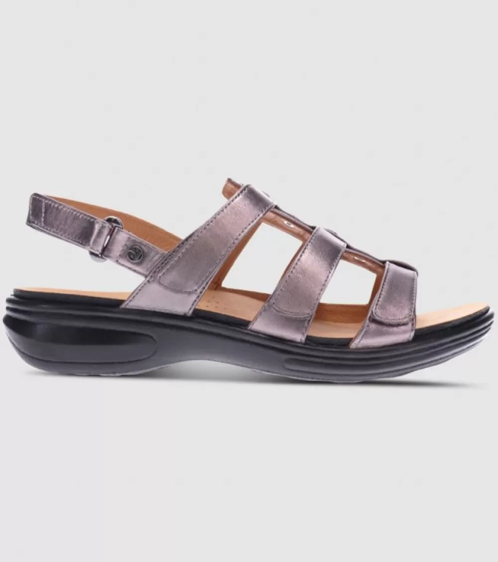 Fashion Revere Toledo (D Wide) Womens Gunmetal