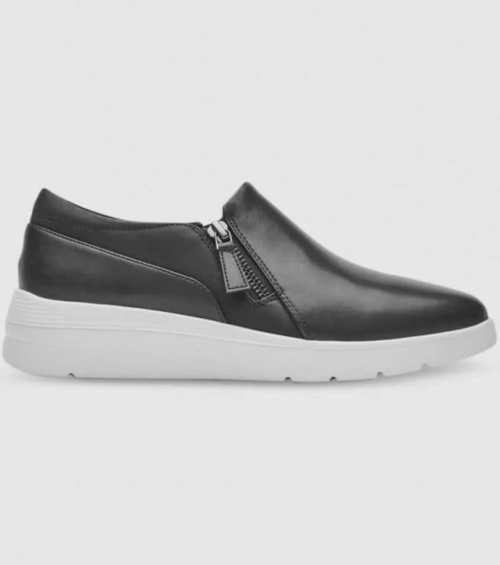 Flash Sale Rockport Total Motion Lillie Side Zip Womens Black