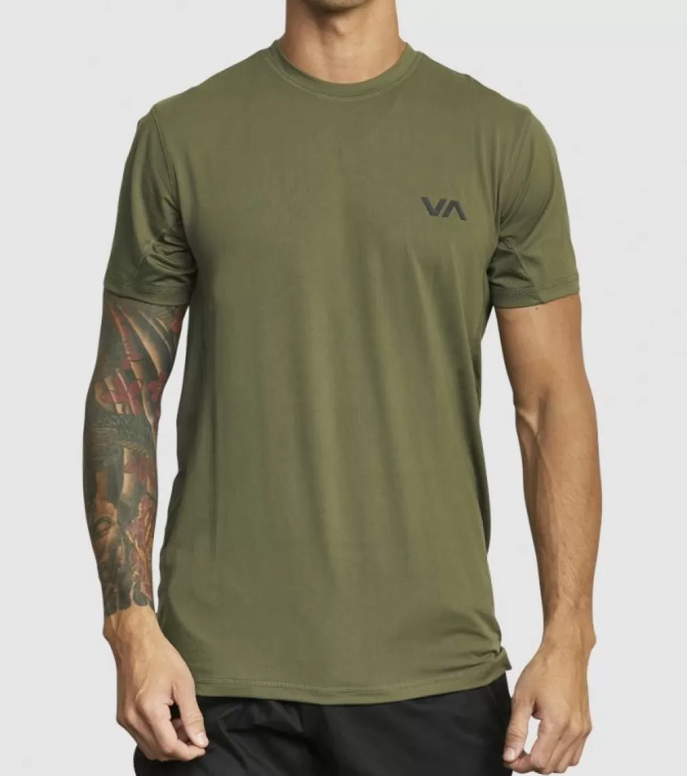 Online RVCA Sport Vent Ss Tee Mens Olive