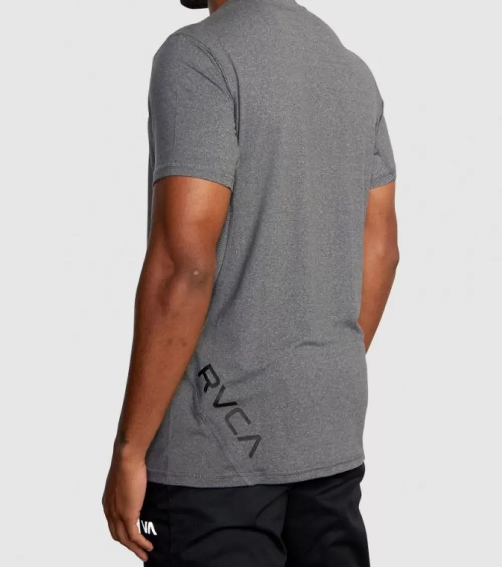 Outlet RVCA Sport Vent Ss Tee Mens Charcoal Heather