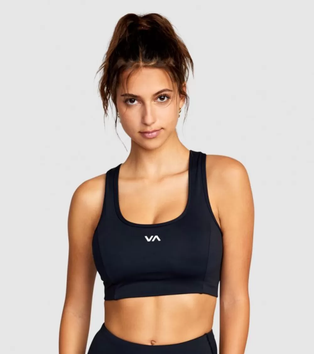 Shop RVCA Va Essential Bra Womens Black