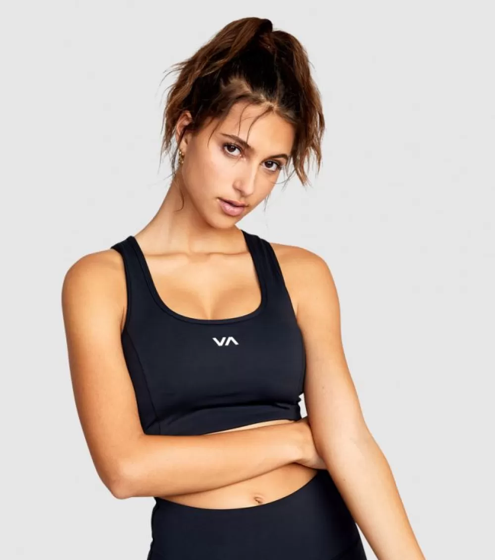 Shop RVCA Va Essential Bra Womens Black