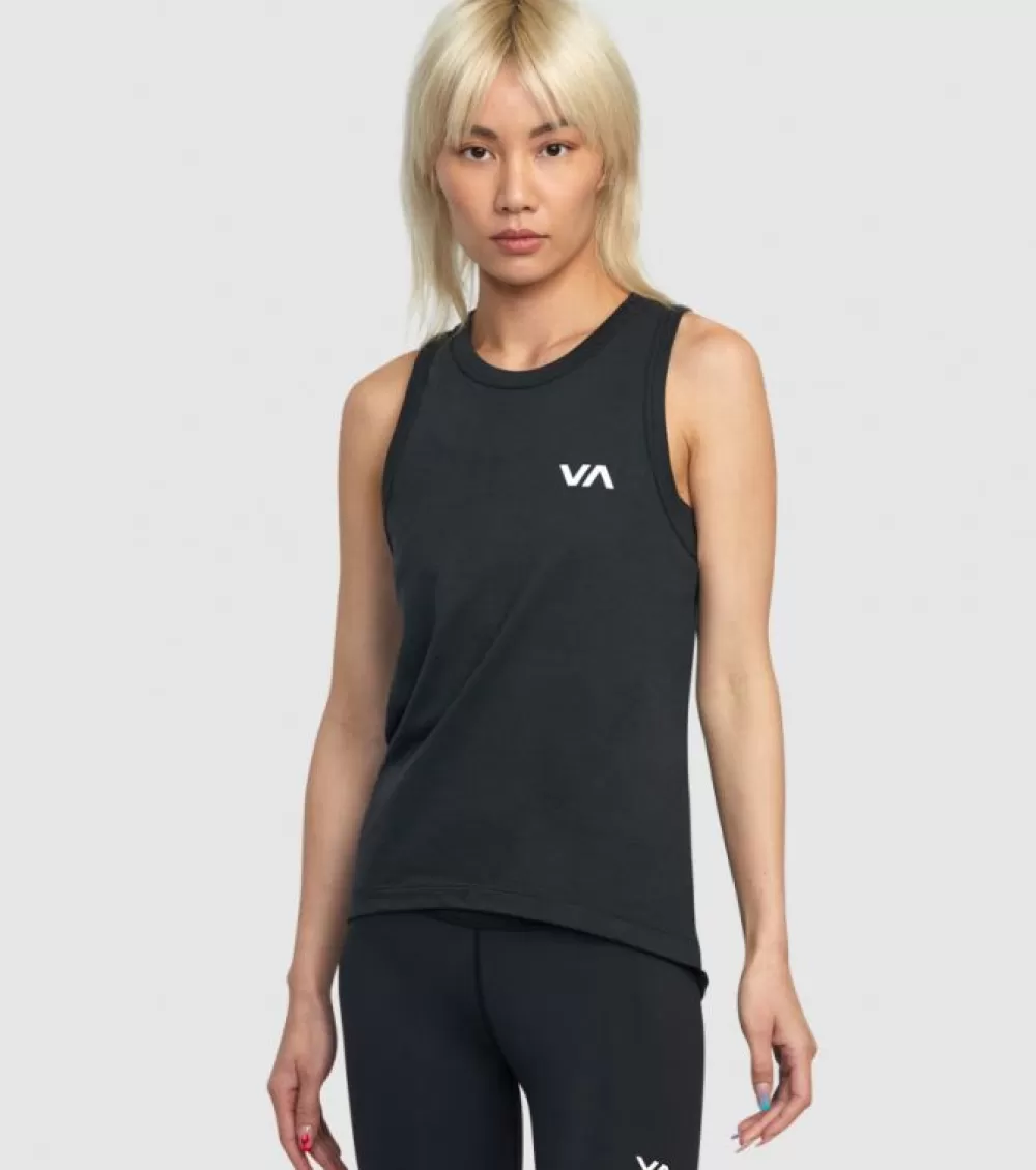 Discount RVCA Va Muscle Tank Womens Black 2