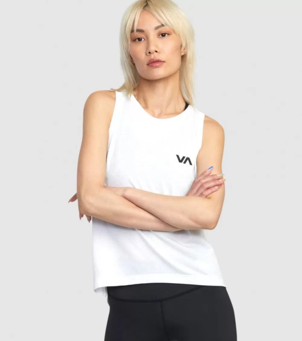 Cheap RVCA Va Muscle Tank Womens White 2