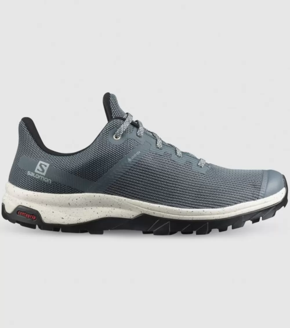 Flash Sale Salomon Outline Prism Gore-Tex Mens Stormy Weather Vanilla Ice Black