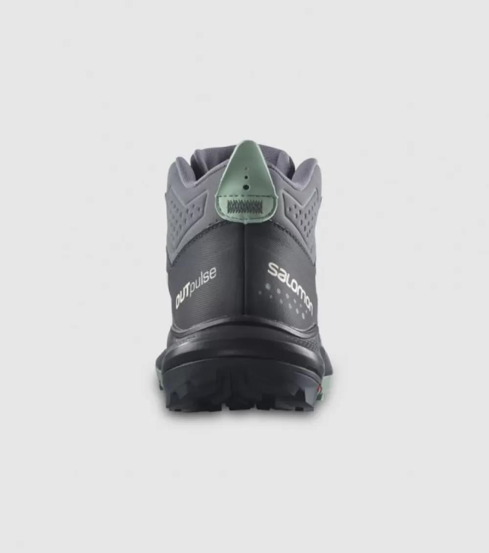 Best Salomon Outpulse Mid Gore-Tex Womens Ebony Quiet Shade Ebony