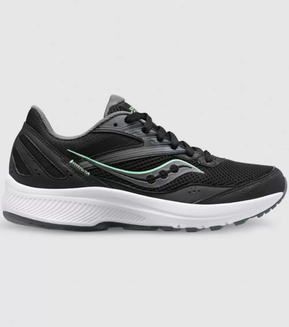 Outlet Saucony Cohesion 15 (D Wide) Womens Black Meadow