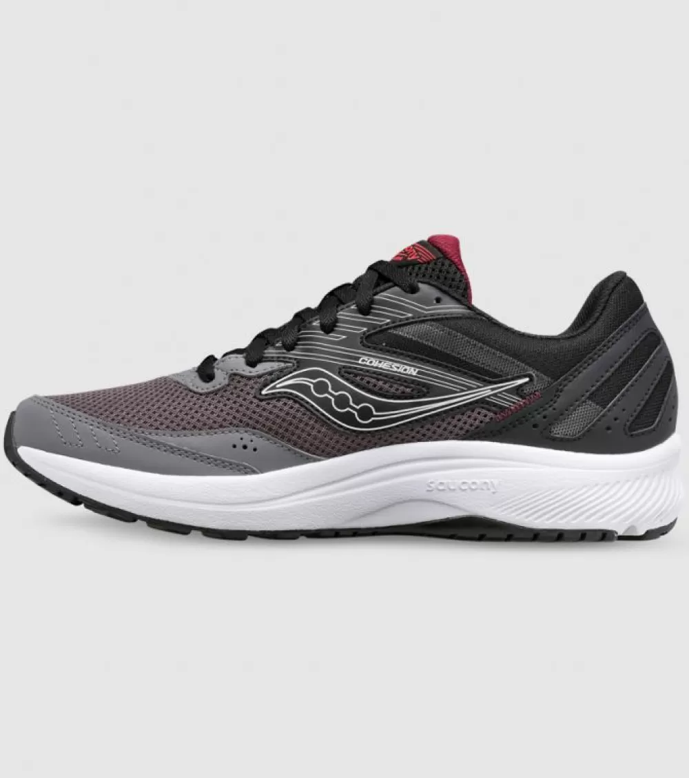 Flash Sale Saucony Cohesion 15 Mens Charcoal Red Sky