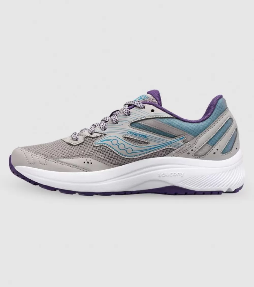 Discount Saucony Cohesion 15 Womens Smoke Grape Pop