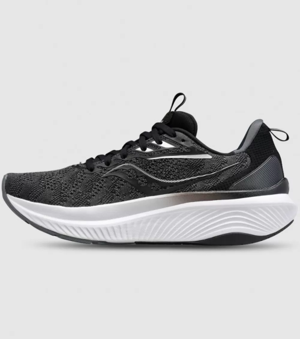 Shop Saucony Echelon 9 (2E X-Wide) Womens Black White