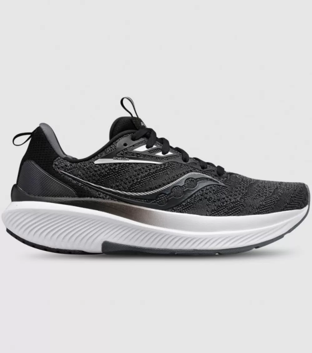 Store Saucony Echelon 9 (4E X-Wide) Mens Black White