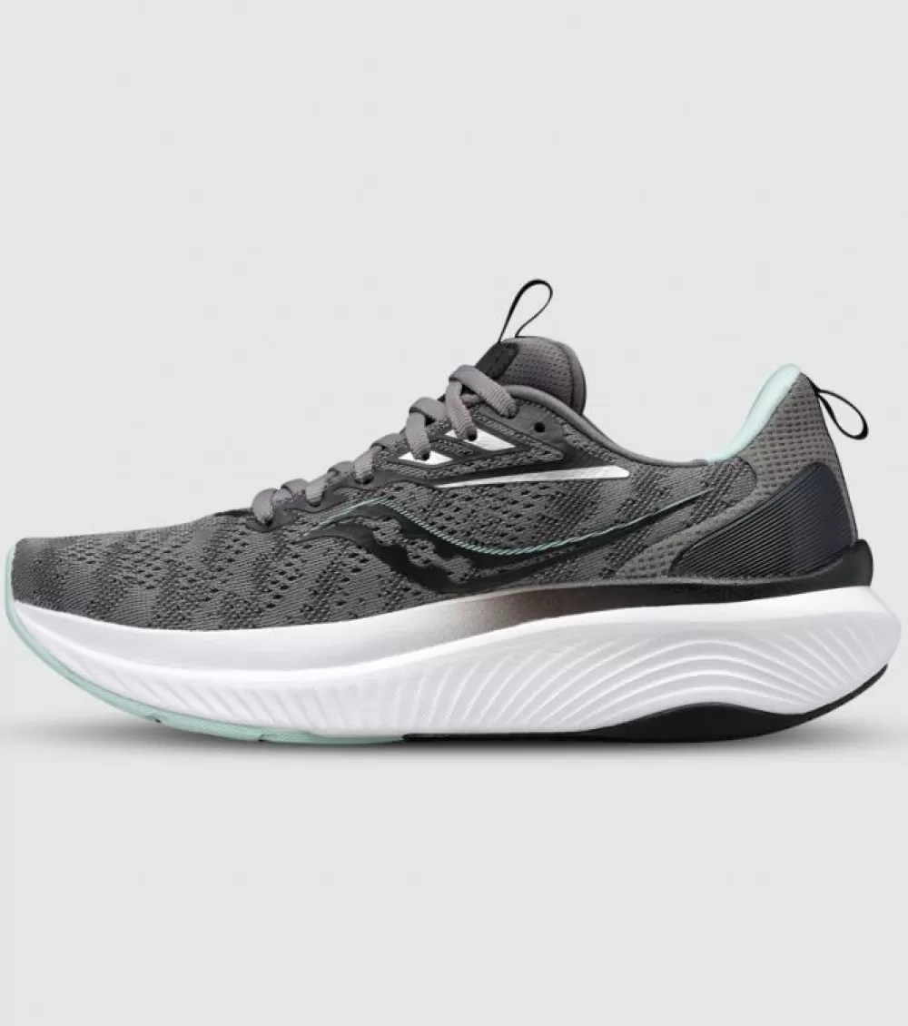 Shop Saucony Echelon 9 (D Wide) Womens Charcoal Ice