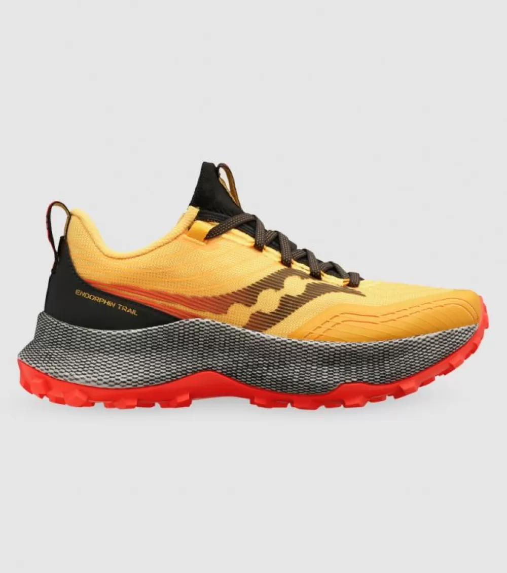 New Saucony Endorphin Trail Mens Vizigold Vizired