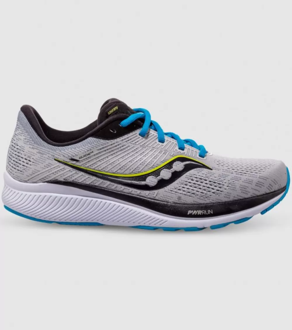 Outlet Saucony Guide 14 (2E Wide) Mens Alloy Cobalt