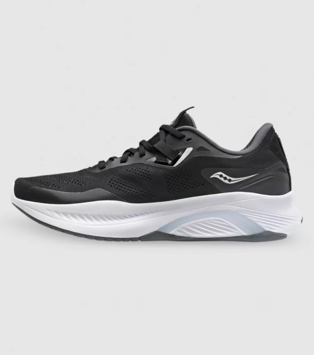 Sale Saucony Guide 15 (2E Wide) Mens Black White