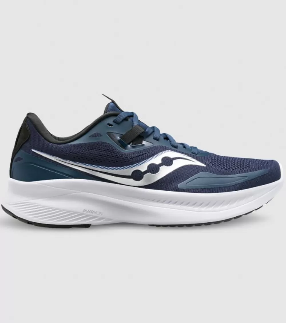 Cheap Saucony Guide 15 Mens Navy Silver