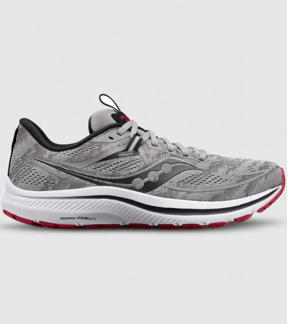 Store Saucony Omni 21 (2E Wide) Mens Alloy Garnet