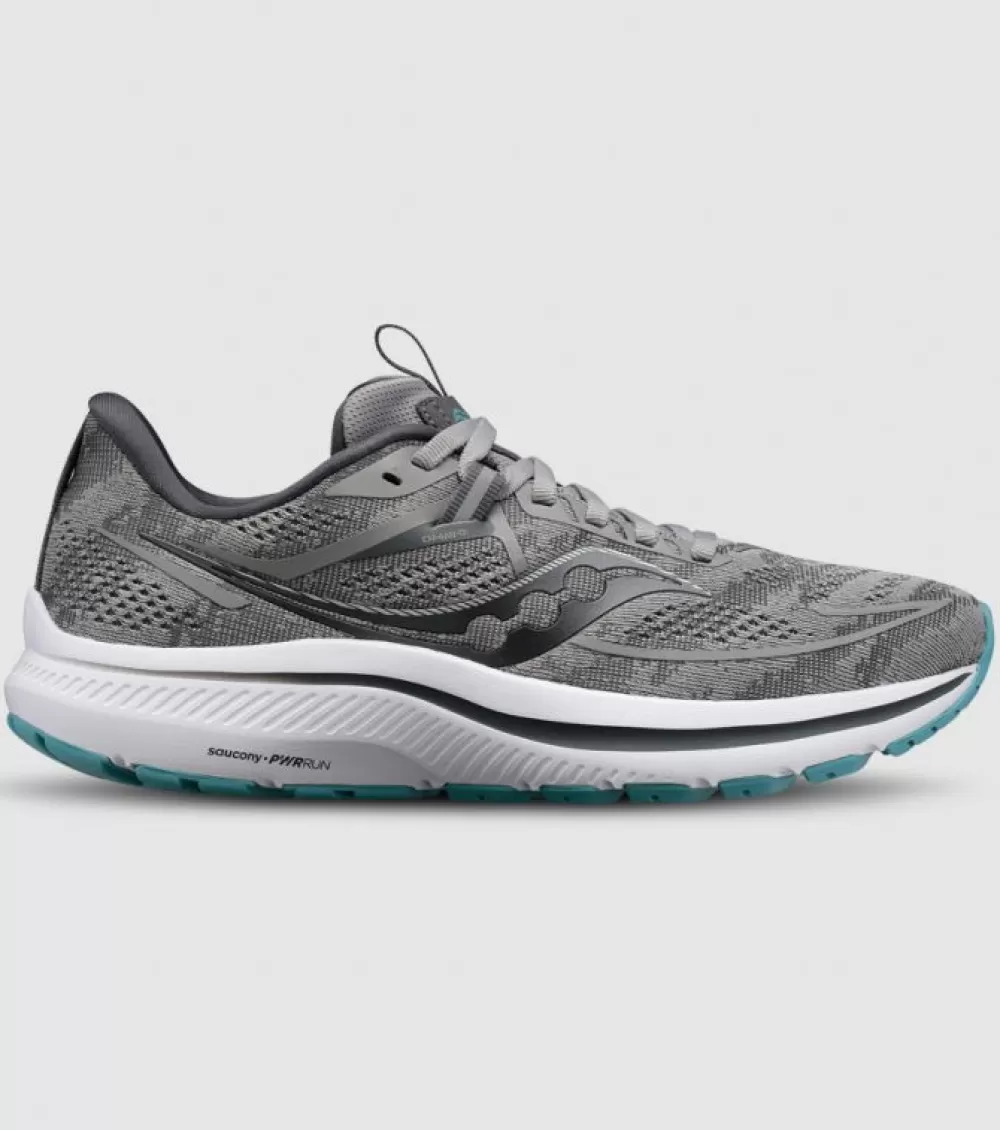 Best Sale Saucony Omni 21 (D Wide) Womens Alloy Rainfall