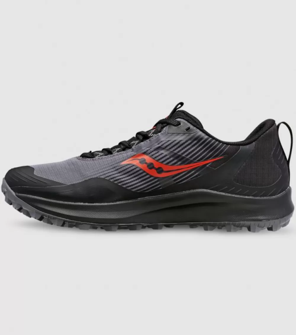 Hot Saucony Peregrine 12 Gore-Tex Mens Charcoal Black