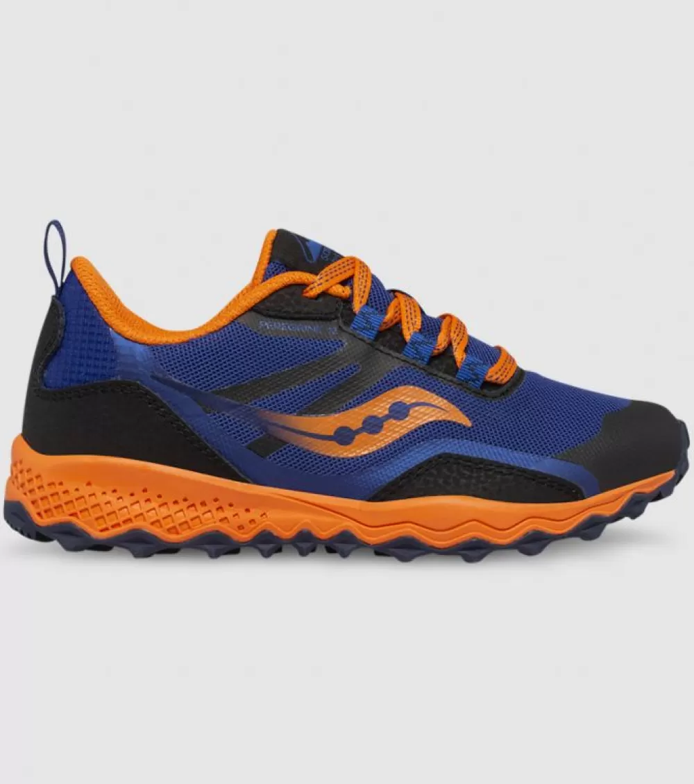 Best Saucony Peregrine 12 Shield (Gs) Kids Navy Orange