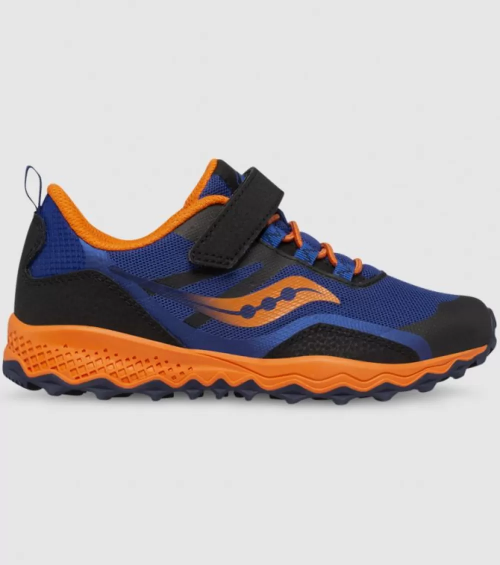 Online Saucony Peregrine 12 Shield (Ps) Kids Navy Orange