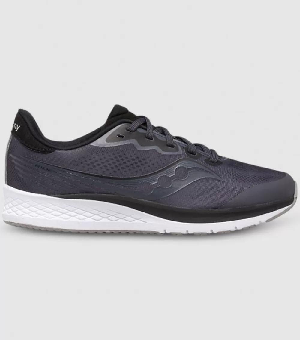 Cheap Saucony Ride 14 (Gs) Kids Charcoal Black