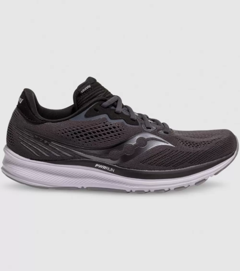 Hot Saucony Ride 14 Mens Charcoal Black