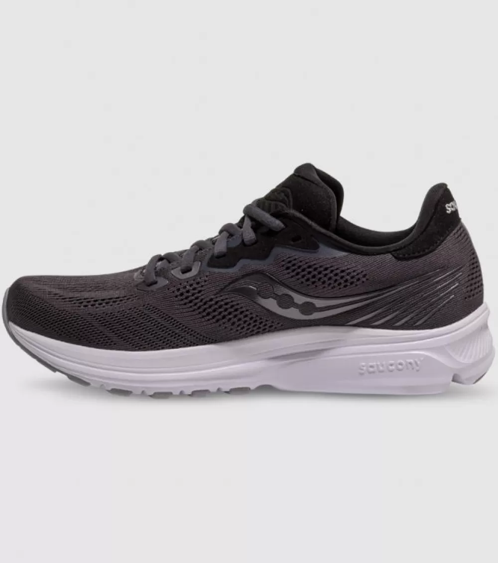 Hot Saucony Ride 14 Mens Charcoal Black