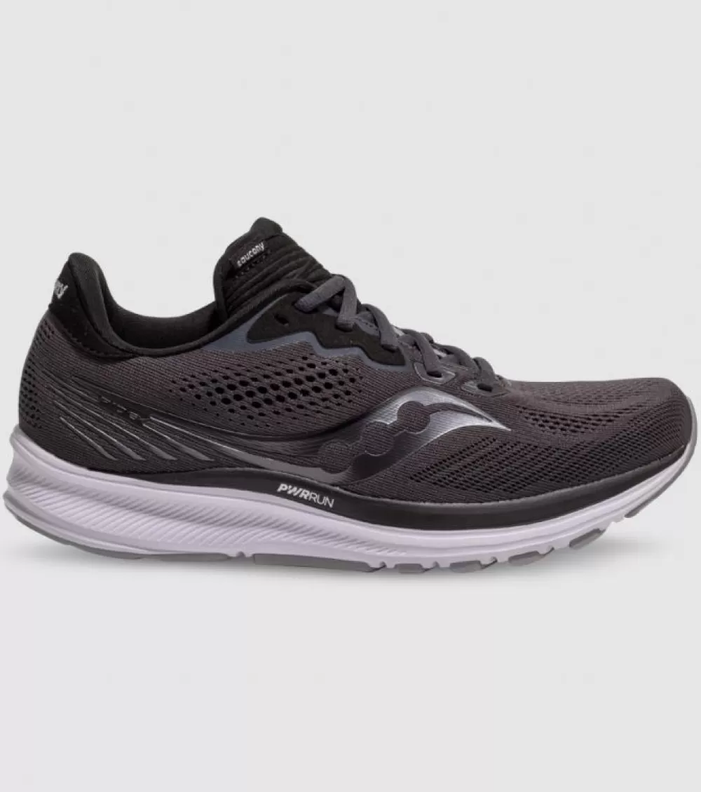 Cheap Saucony Ride 14 Womens Charcoal Black