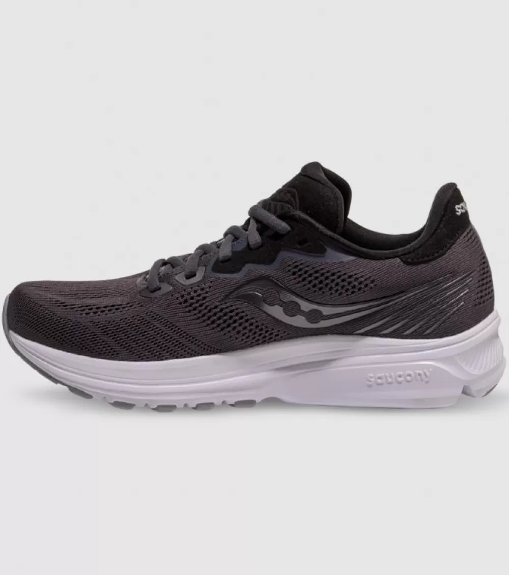 Cheap Saucony Ride 14 Womens Charcoal Black