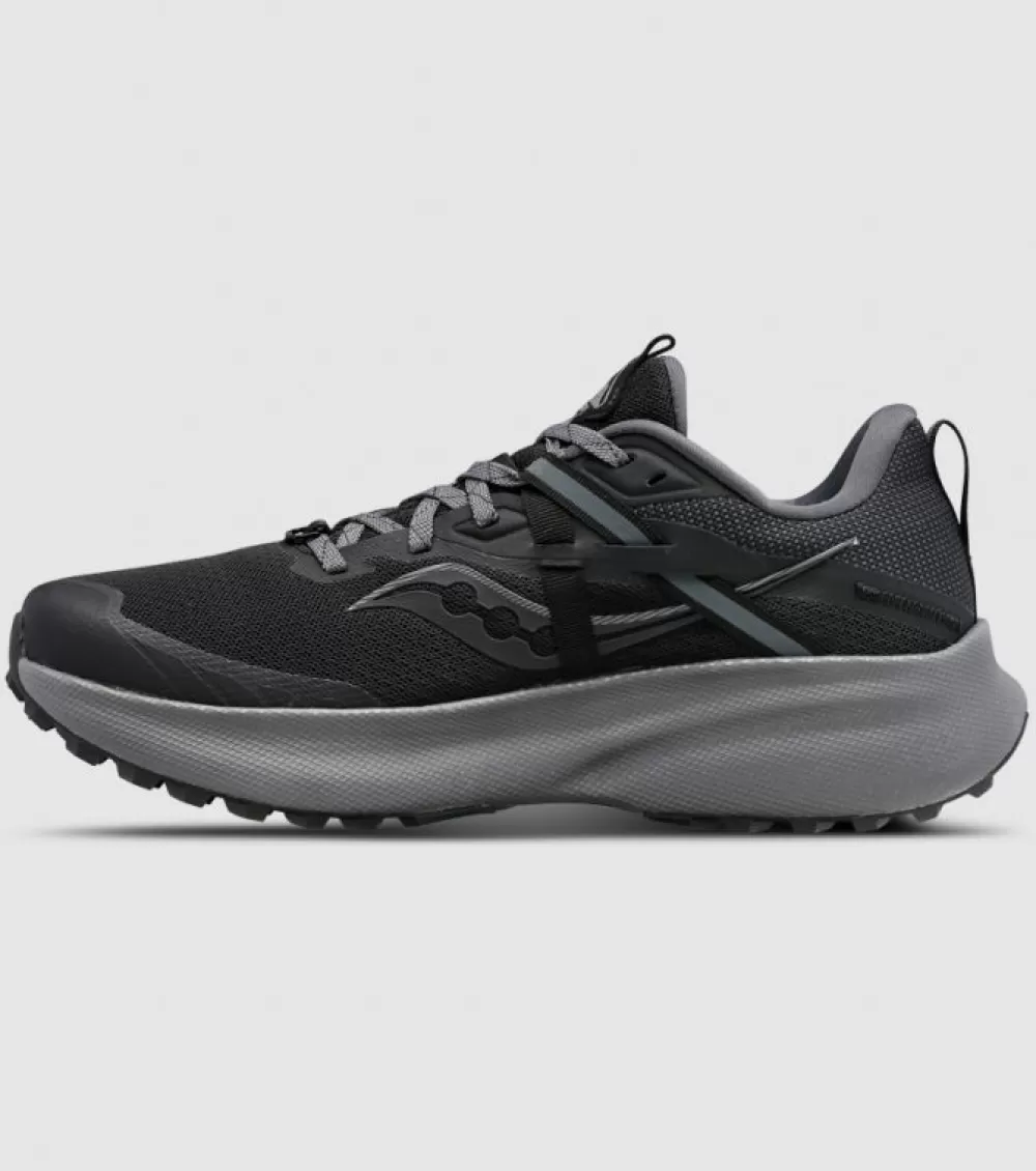 Cheap Saucony Ride 15 Mens Black Charcoal