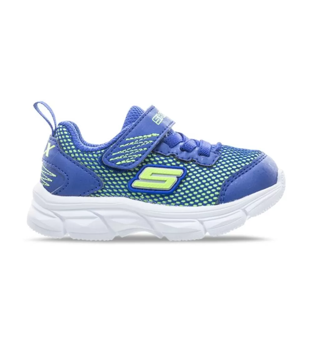 Sale Skechers Advance Intergrid Kids Blue Lime